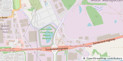 Map of Sunderland, Tyne & Wear