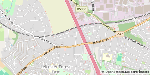 Map of Leicester
