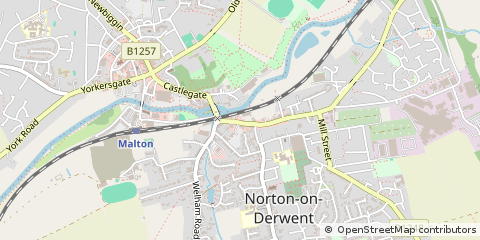 Map of Malton, North Yorkshire