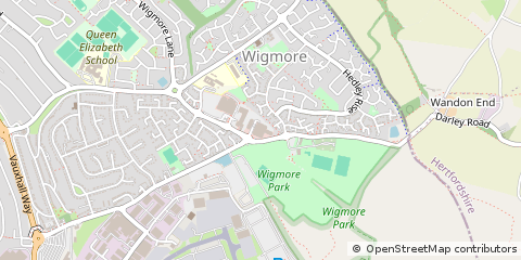 Map of Luton, Bedfordshire