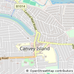Map of Canvey Island, Essex