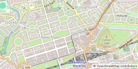 Map of Edinburgh, Midlothian