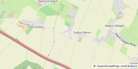 Map of Sittingbourne, Kent