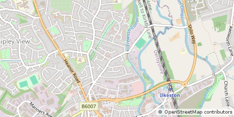 Map of Ilkeston, Derbyshire