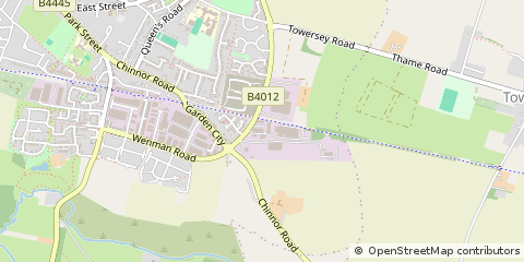 Map of Thame, Oxfordshire