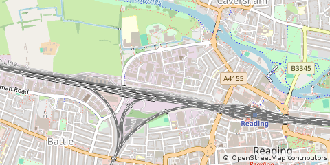 Map of Reading, Berkshire