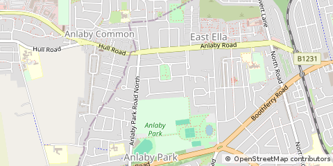 Map of Hull, East Yorkshire