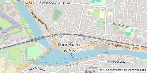 Map of Shoreham-by-SEA, West Sussex