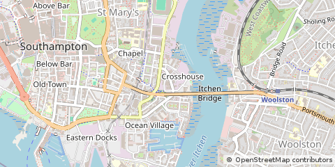 Map of Southampton