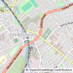 Map of Nottingham, Notts
