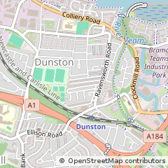Map of Gateshead
