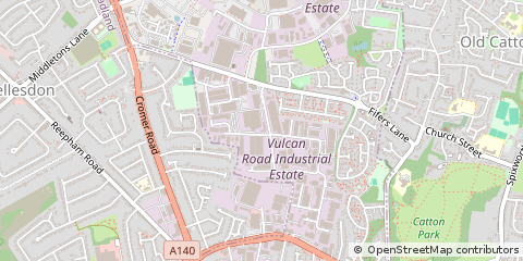 Map of Norwich, Norfolk