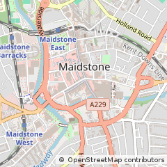 Map of Maidstone, Kent