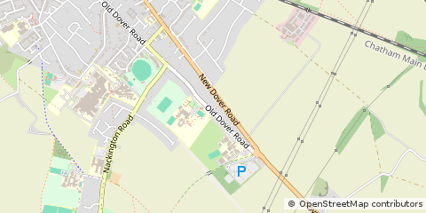 Map of Canterbury, Kent