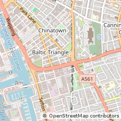 Map of Liverpool, Merseyside