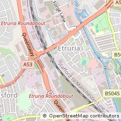 Map of Stoke-on-Trent, Staffordshire