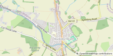 Map of Solihull