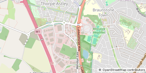Map of Leicester, Leicestershire