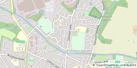 Map of Birmingham, West Midlands