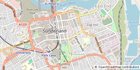 Map of Sunderland