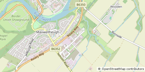 Map of Kelso, Roxburghshire