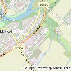 Map of Kelso, Roxburghshire