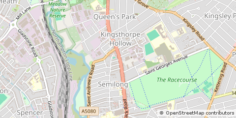 Map of Northampton, Northamptonshire