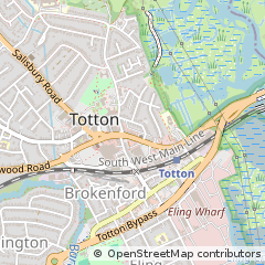 Map of Southampton, Hampshire