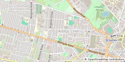 Map of Newcastle Upon Tyne
