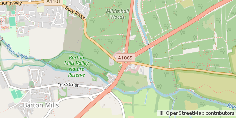 Map of Bury ST. Edmunds