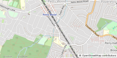 Map of Orpington, Kent