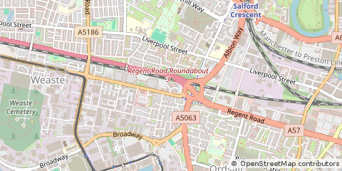 Map of Manchester