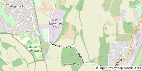 Map of Warlingham, Surrey