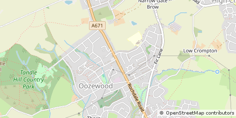 Map of Oldham