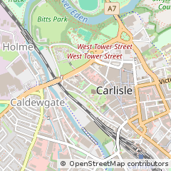 Map of Carlisle, Cumbria