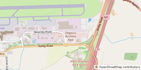 Map of Castle Donnington, Derbyshire
