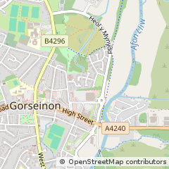 Map of Swansea