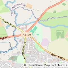 Map of Thame, Oxfordsire