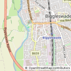 Map of Biggleswade, Bedfordshire
