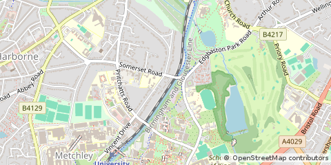 Map of Birmingham, West Midlands