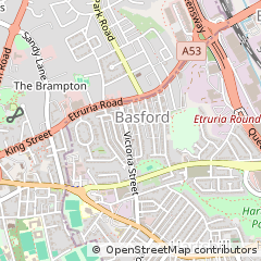 Map of Stoke-on-Trent, Staffordshire