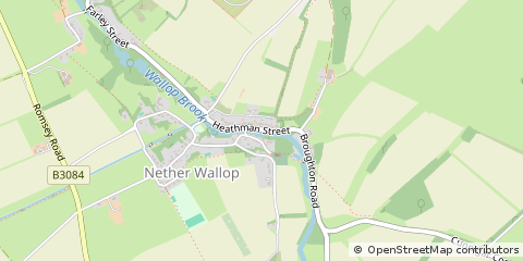 Map of Stockbridge, Hampshire