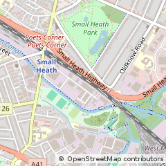Map of Birmingham, West Midlands