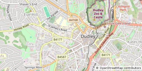 Map of West Midlands