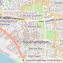 Map of Southampton
