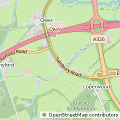 Map of Romsey, Hampshire