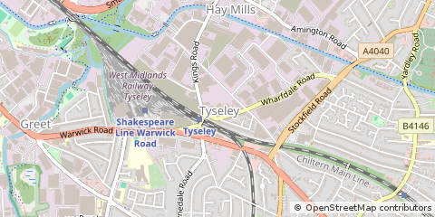 Map of Tyseley