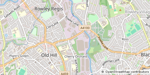Map of Cradley Heath, West Midlands
