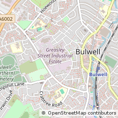 Map of Bulwell, Nottingham