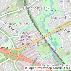 Map of Milton Keynes, West Midlands